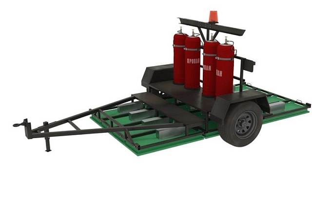 Установка инфракрасного нагрева на прицепе SG-300-TD